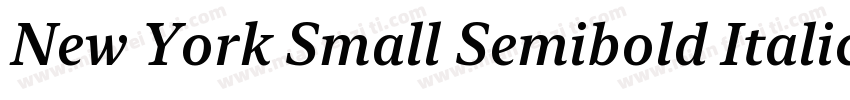 New York Small Semibold Italic字体转换